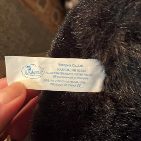 Stuffed black lab with scarf and holiday hat with tags - Picture 7 of 7